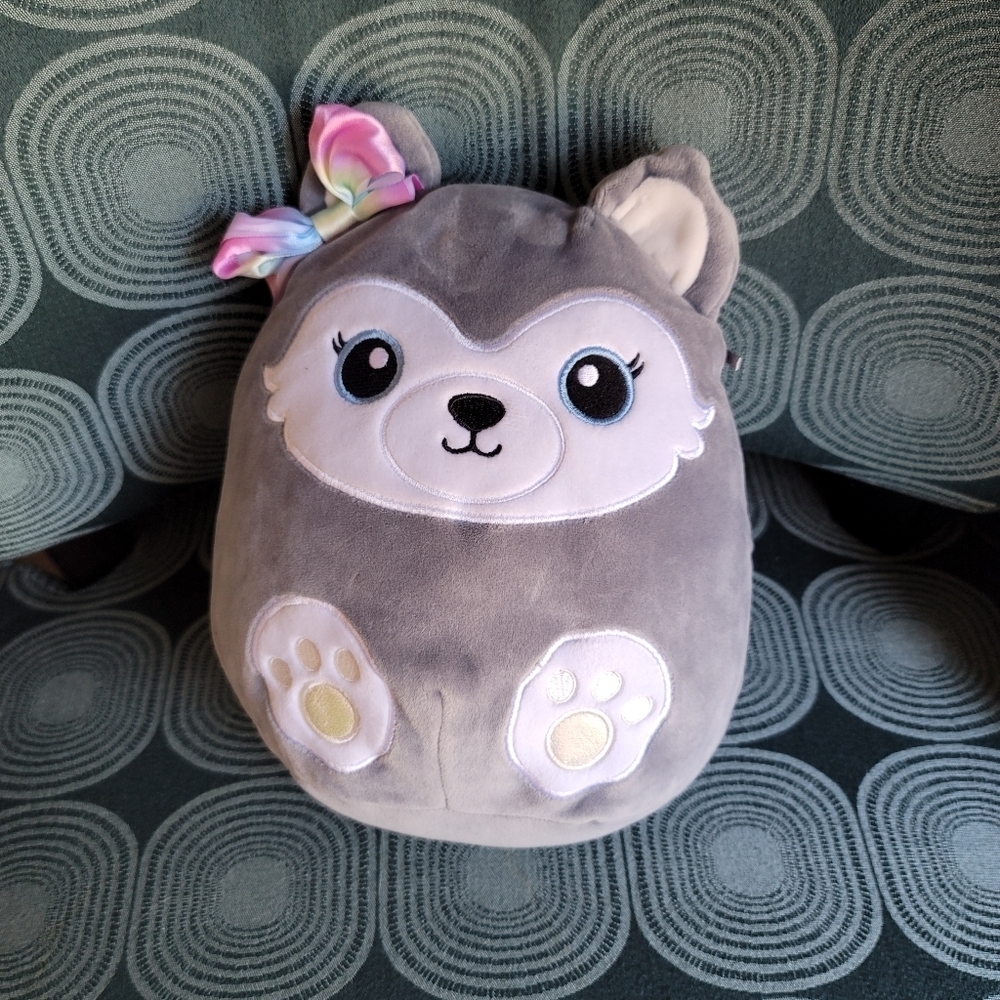 Rare Squishmallow Iris the Husky "Justice Exclusive" Plush Toy - 8.5"